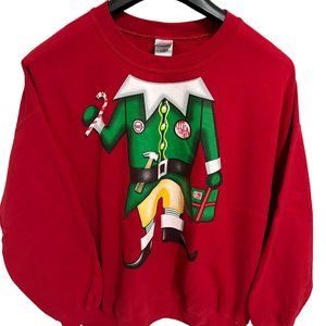 Ugly Christmas Sweater Santa’s Elf Body Unisex Size XXL Red Green